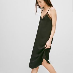 Babaton black flowy dress
